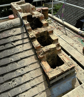 Chimney Take Down & Re-build With A Gable End Re-point  Project image
