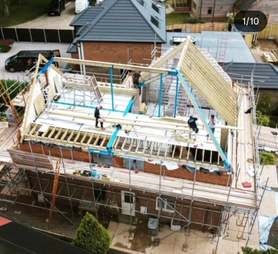 Bungalow to house conversion.  Project image