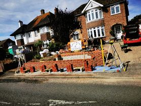 Front Boundary Wall with Brick Piers, Flemish Bond & Gate Provision Project image