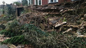 stone wall and patio  Project image