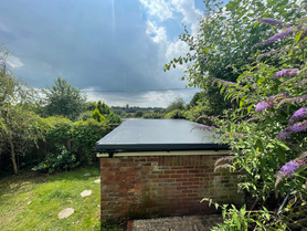 Flat roof installation.  Project image