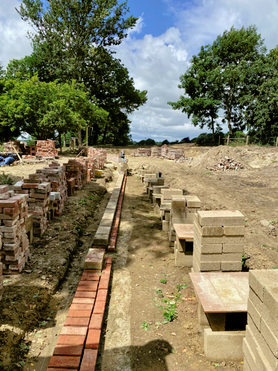 Brick boundary wall Project image