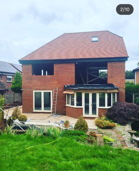 Bungalow to house conversion.  Project image