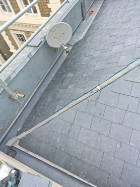 Reroof in Chelsea London using a natural Spanish slate Project image