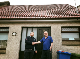 Another happy customer new roof and UPVC cladding in hallglen Project image