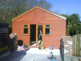 Timber Framed Cabin Magor South Wales. Project image