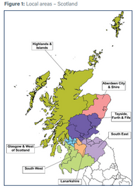 Scotland labour supply regions August 2023