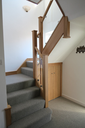 Oak and Glass Staircase Renovation, Cheshire Project image