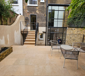 Storage and tiling, back garden  Project image