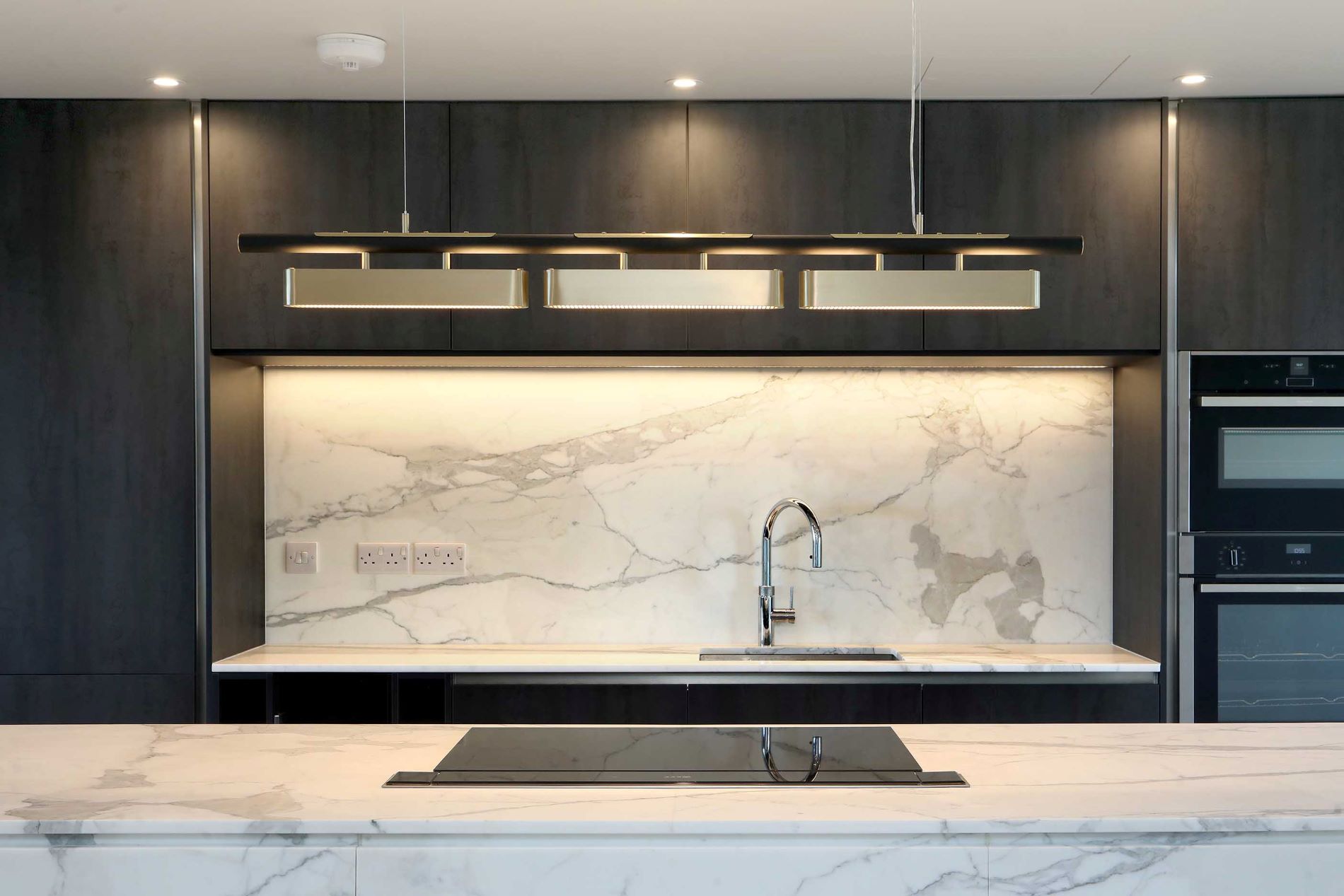 Marble kitchen worktop