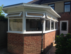 Conservatory to new kitchen extension with a roof lantern Project image