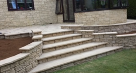 New Patio, Walling & Steps Project image