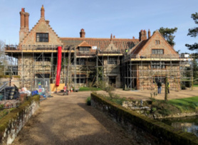 Heritage re-roof works at Hindringham Hall Project image