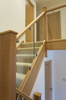 Oak and Glass Staircase Renovation, Manchester, Cheshire & Stockport Project image