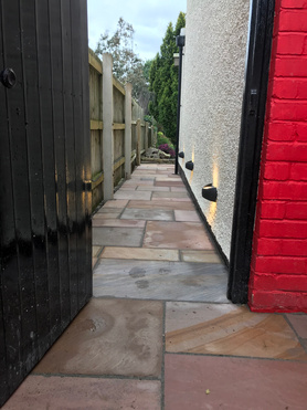 Sandstone patio and paths Project image