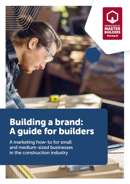 Front cover of Building a brand - a guide for builders
