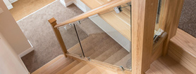 Oak and Glass Staircase Renovation Audenshaw, Tameside Project image