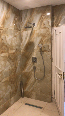 Bbathroom refurbismentwith Walk-in shower and jacuzzi bath tub  Project image