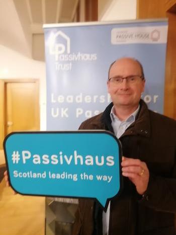 Gordon Nelson, Passivhaus Trust event, Scottish Parliament