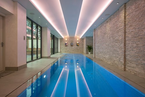 Interior with swimming pool
