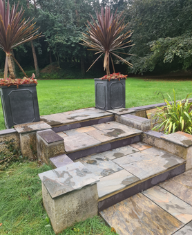 Beautiful Indian Stone Patio & Steps Project image