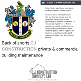 Sutton United Football Club Project image