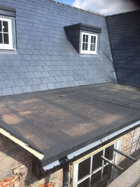 New natural Spanish slate roof with dormers Project image