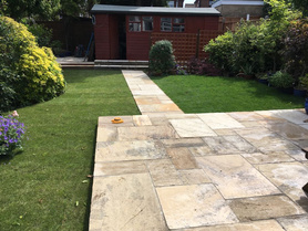 Paving to drive and patio.  Project image