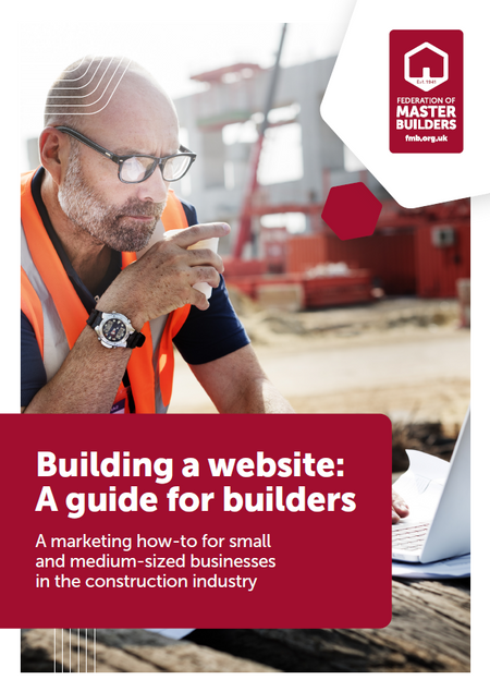 Front cover of Building a website - a guide for builders