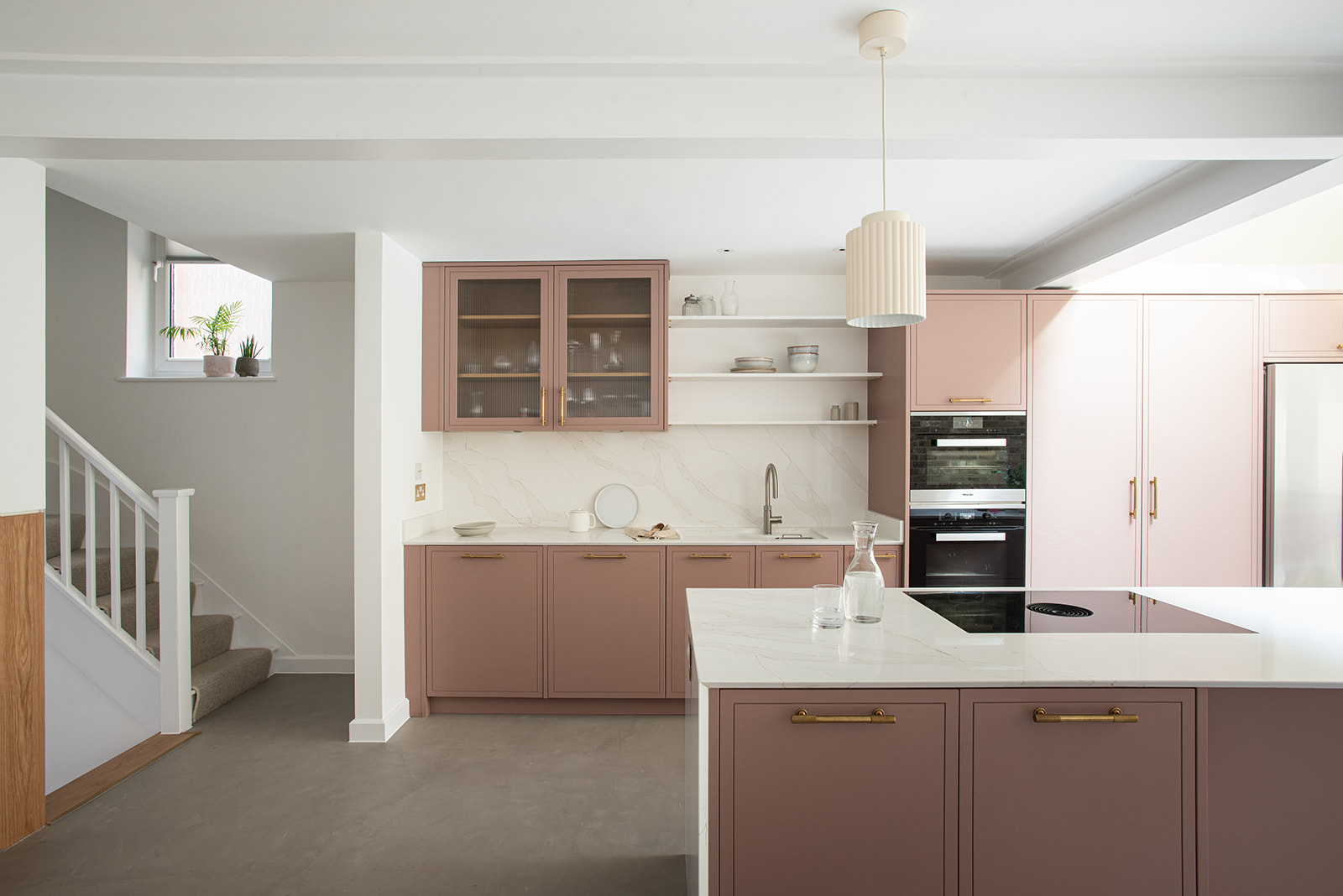 Quartz kitchen worktop installed by Hawkesmoor Construction Ltd.