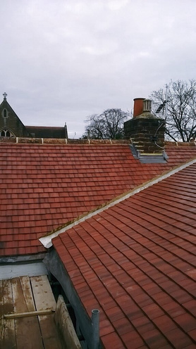 Tiled roof. Pointing Project image