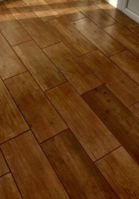 Wood affect tiles Project image