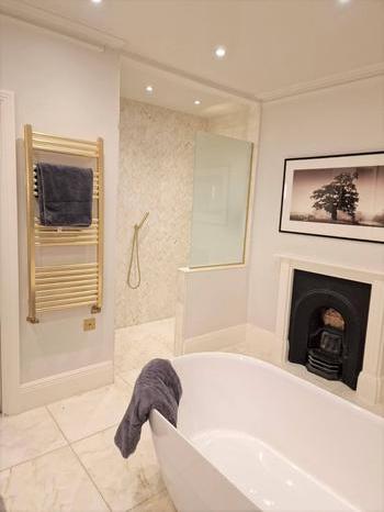 Project by MRX London Ltd showing bathroom renovation