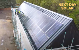 Installing 44 Solar Panels on a new build in the UK Project image