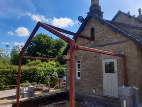 Fully Glazed Portal Frame Extension Project image