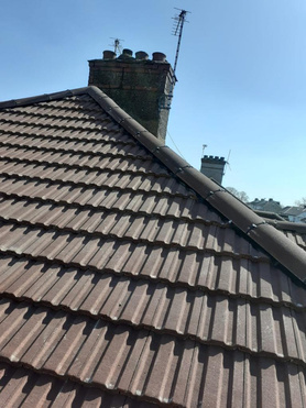Re-Roof with Marley Antique Red Concrete tiles in Stanmore London HA7 Project image