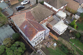 Complex roof design completed in sidcup. Project image