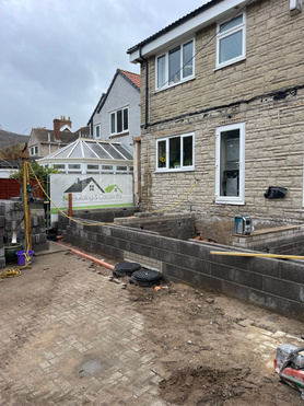 Rear extension, large knock threw with structreal steels   Project image