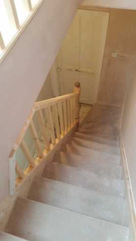 Installation of stairs, painting hallway  Project image