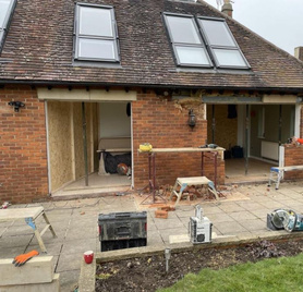 Installation of Bifold Doors Project image