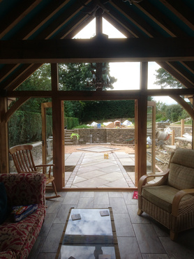 Listed Building Oak Frame Extension Project image