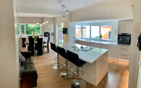 Complete refurbishment of a large family home in Purley after a flood. Project image