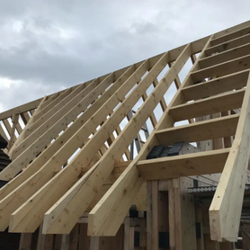 Traditional cut timber roof Project image