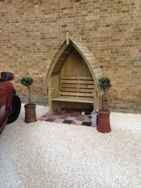 Garden Arbour before and after  Project image