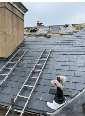 Stripping of existing roof and re-tile, lead work and chimney work Project image