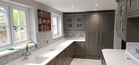Kitchen with bespoke shelving Project image