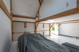Triple Oak frame garage. Project image