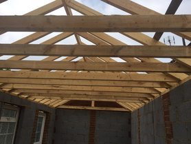 Traditional timber roof with concrete roof tiles Project image