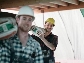 Builders at work