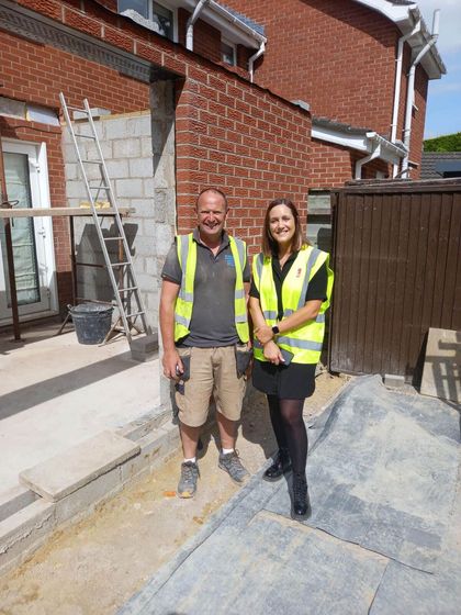 Site visit with FMB member SS Builders